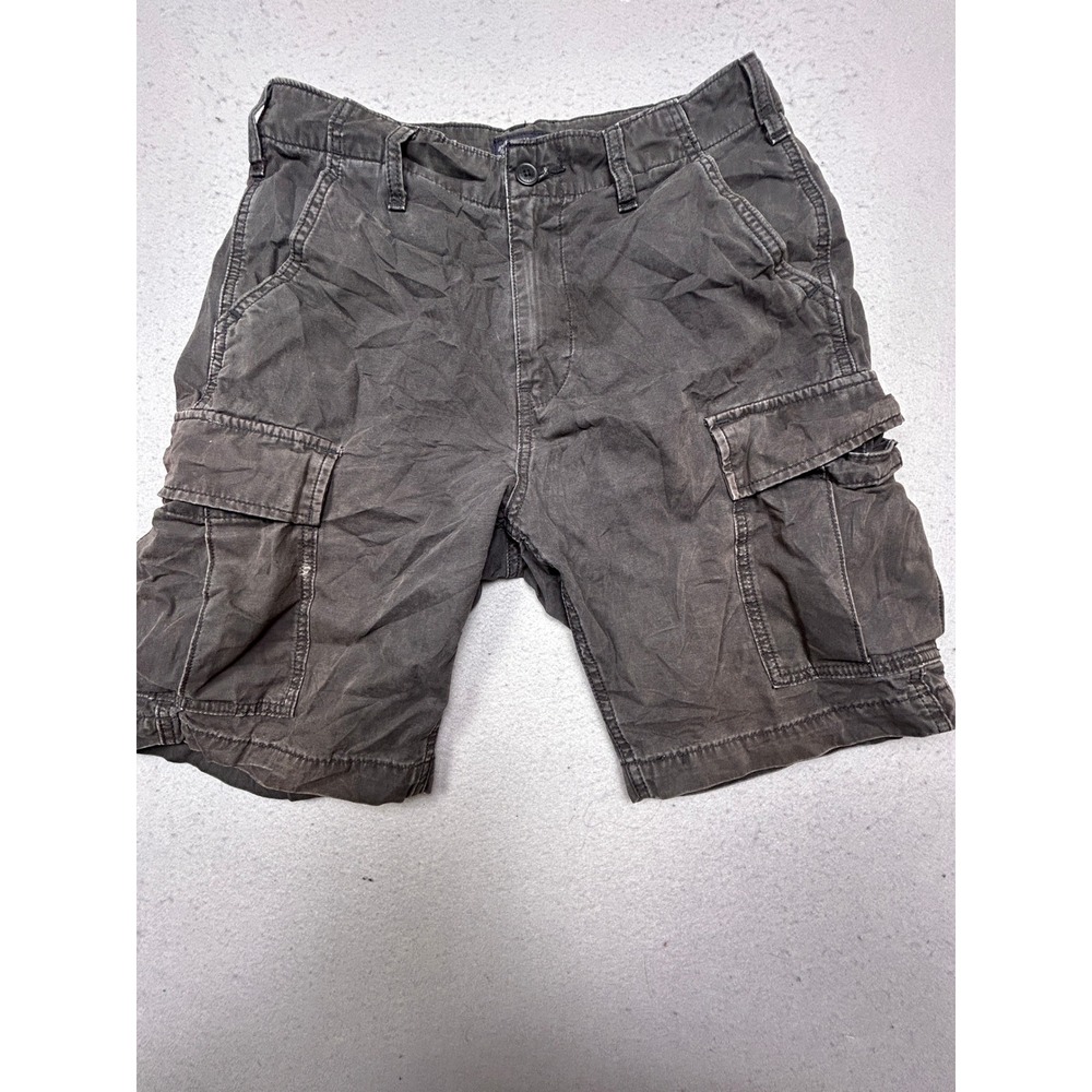 Levi Strauss & Co Cargo Shorts Cotton Twill Gray W30 Mens